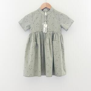 Rylee & Cru Dress, Light Sage with Diamond Motif, Girls Size 6/7